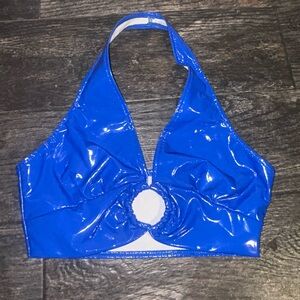 Dolls Kill Electric Blue Halter Top